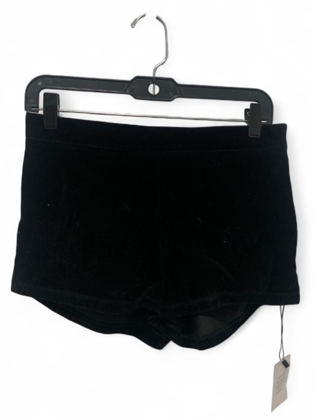 NWT Superdown Black Velvet High-Waist Shorts